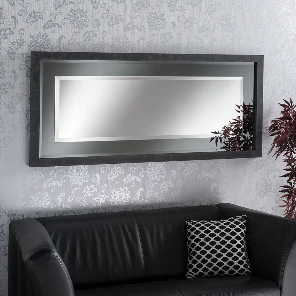 Gravity Faux Concrete Laca Mirror - H 131cm x W 105cm - The Online Mirror  Shop