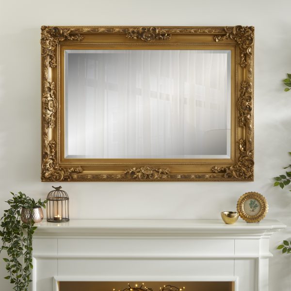 Carved Louis Gold Mirror | The Online Mirror Shop