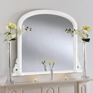 Richmond Ivory Overmantle Mirror 91cm x 122cm