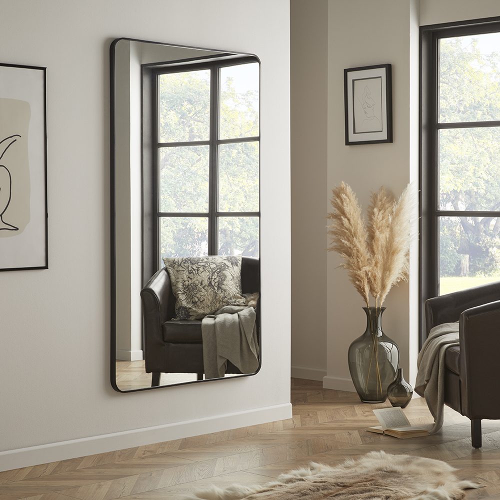 Camden Black Mirror - 150cm x 85cm | The Online Mirror Shop