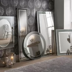The Capri Two-Tone Grey Wall Mirror