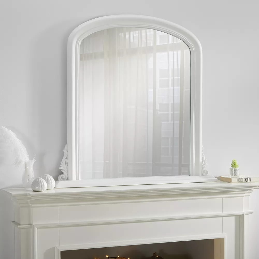 Canterbury White Overmantle