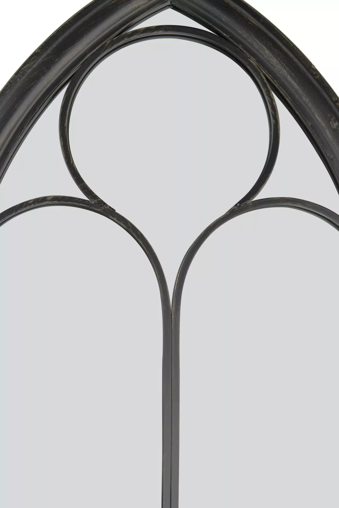 Arched Black Garden Mirror - Image 2